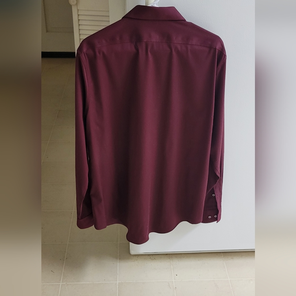 Maroon Button-Up Shirt - Picture 2 of 3